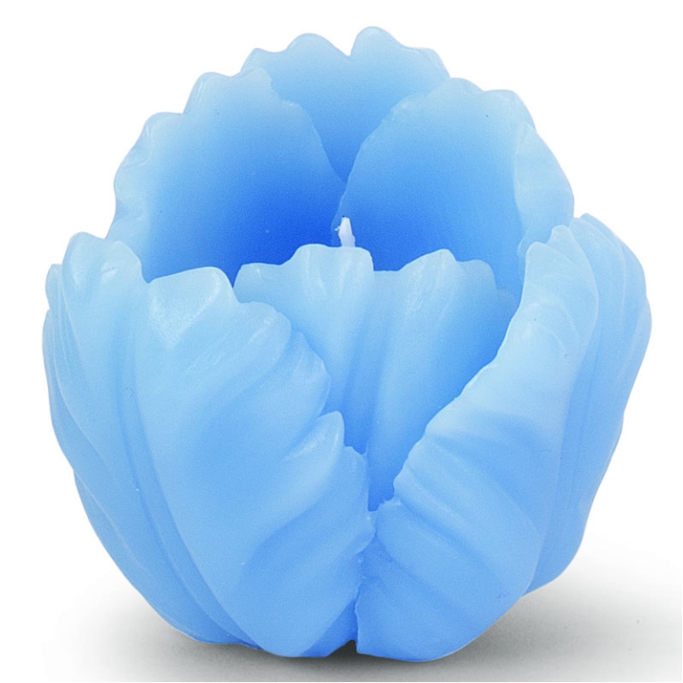 CANDELA TULIPANO 2 PEZZI     AZZURRO 2
