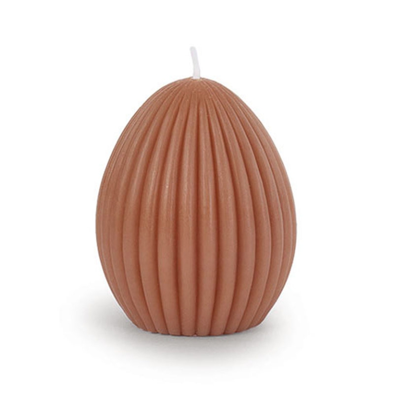 CANDELA UOVO MARRONE H8CM