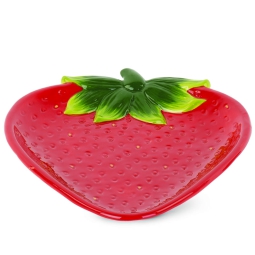 PIATTO 26X20CM FRAGOLA ROSSA