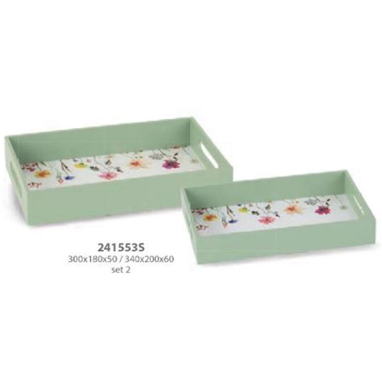 SET VASSOI 2PZ COLORI PASTELLO