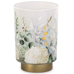 LAMPADA VETRO D10H14CM   FANTASIA FIORI GIFTBOX