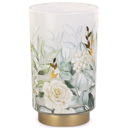 LAMPADA VETRO D12H20CM   FANTASIA FIORI GIFTBOX