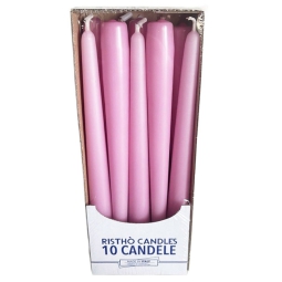 CANDELA CONICA 10PZ 25CM ROSA