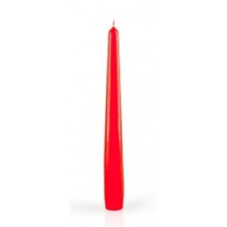 CANDELA CONICA 6PZ 20CM ROSSO LACCATO