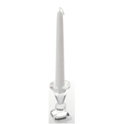 CANDELA CONICA 6PZ 21CM  BIANCO LACCATO