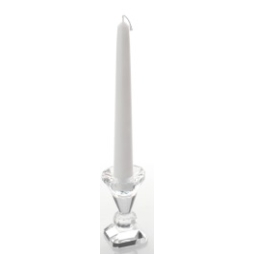 CANDELA CONICA 6PZ 20CM BIANCO LACCATO