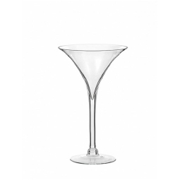 VASO MARTINI D24H40CM VETRO TRASPARENTE