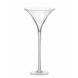 VASO MARTINI D30H70CM    VETRO TRASPARENTE