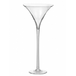 VASO MARTINI D35H90CM VETRO TRASPARENTE