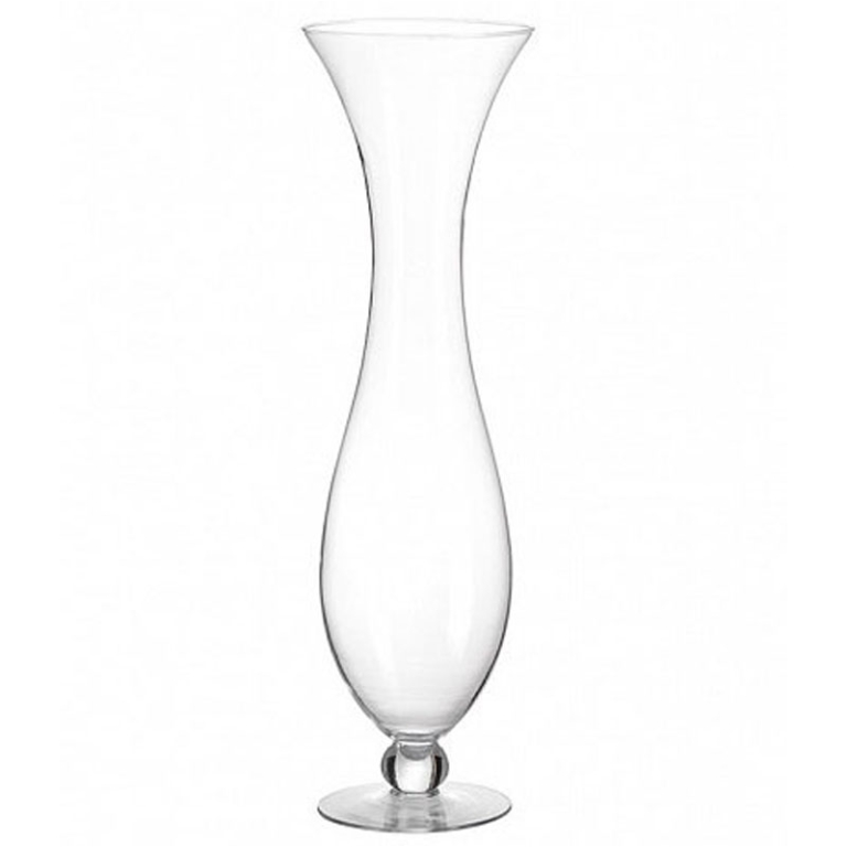 VASO VETRO BOMBATO H60CM TRASPARENTE