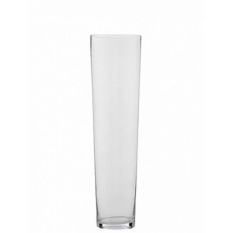 VASO CONICO D15H40CM     VETRO TRASPARENTE