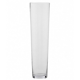 VASO CONICO D17H70CM     VETRO TRASPARENTE
