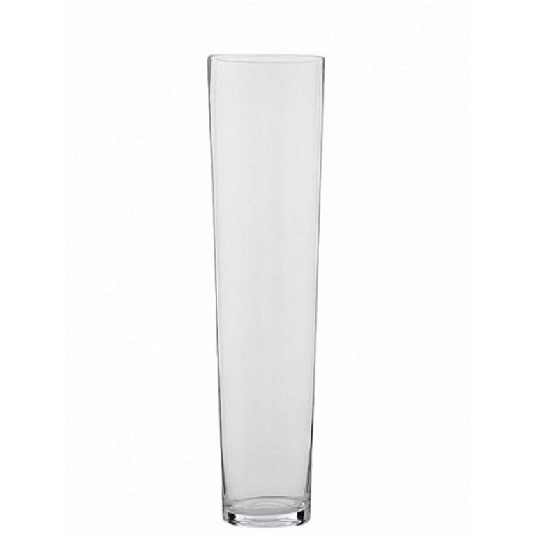 VASO CONICO D24H80CM     VETRO TRASPARENTE