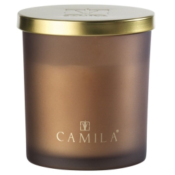 CANDELA 140GR D8H8CM OPACO TORTORA PAN SPEZIATO