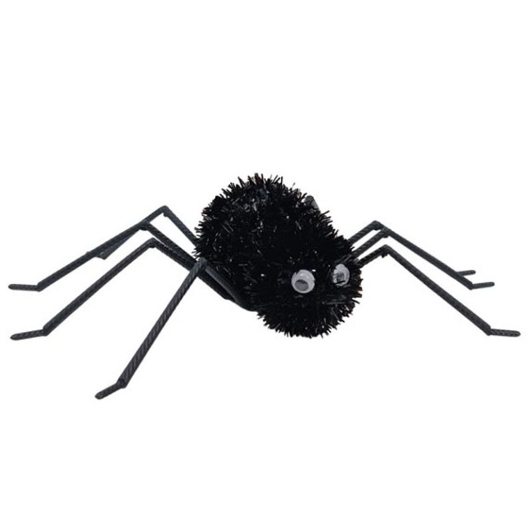 RAGNO DECORATO FILO DI   ADDOBBO 25CM