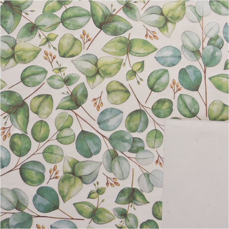 BOBINA PPL 100CMX25MT    RAMI CON FOGLIE TORTORA