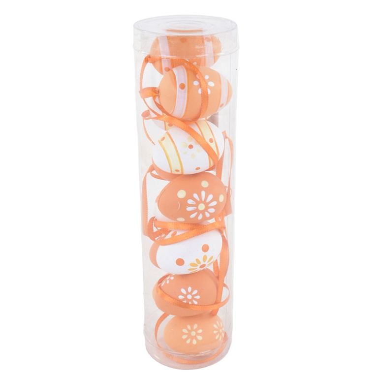 UOVA SET 12PZ ARANCIONE  4CM DA APPENDERE