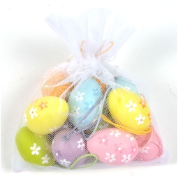 SET 12PZ UOVA 3X4CM COLORI ASSORTITI