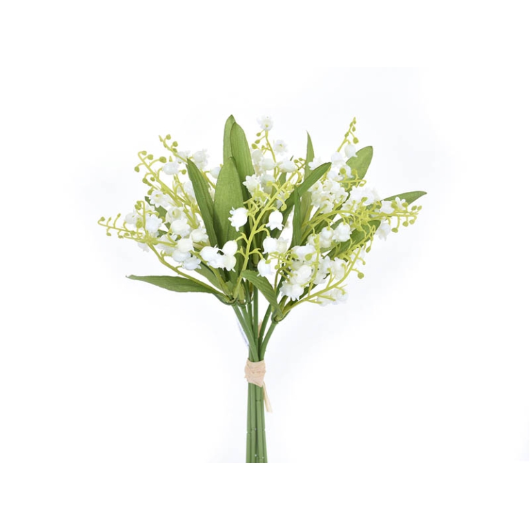 BOUQUET MUGHETTO BIANCO 30CM