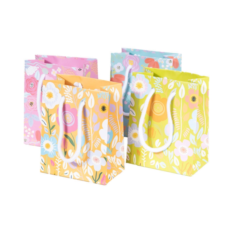 SHOPPER CARTA 26X9H32CM  FANTASIA FLOREALE ASSORTITI