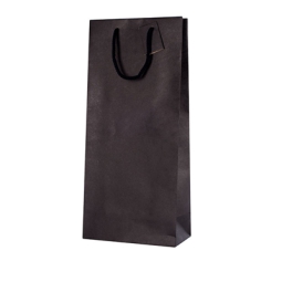 SHOPPER 2 BOTTIGLIE 17X39X9CM KRAFT NERO 10PZ