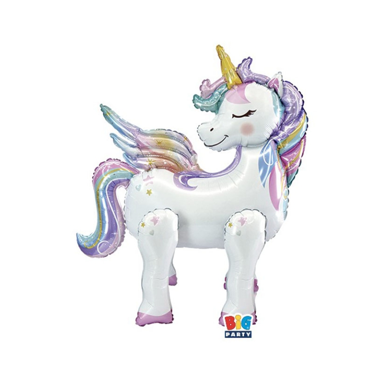 PALLONCINO MYLAR 61X66X32CM 3D MAGICO UNICORNO