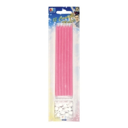 CANDELINE MATITE 12PZ 15CM ROSA