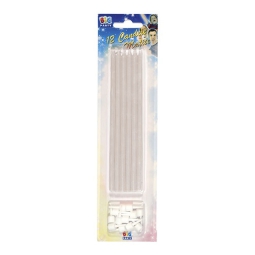 CANDELINE MATITE 12PZ 15CM BIANCO