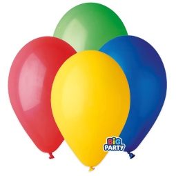 PALLONCINI 25PZ 18CM     LATTICE COLORI ASSORTITI