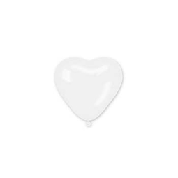 PALLONCINI CUORE 12PZ 26CM BIANCO