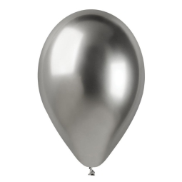 PALLONCINI LATTICE 50PZ  33CM COL.GLOSSY SILVER