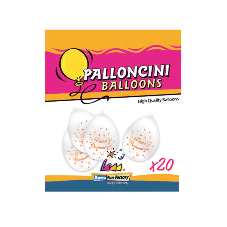 PALLONCINI 20PZ 26CM PRIMA COMUNIONE 2