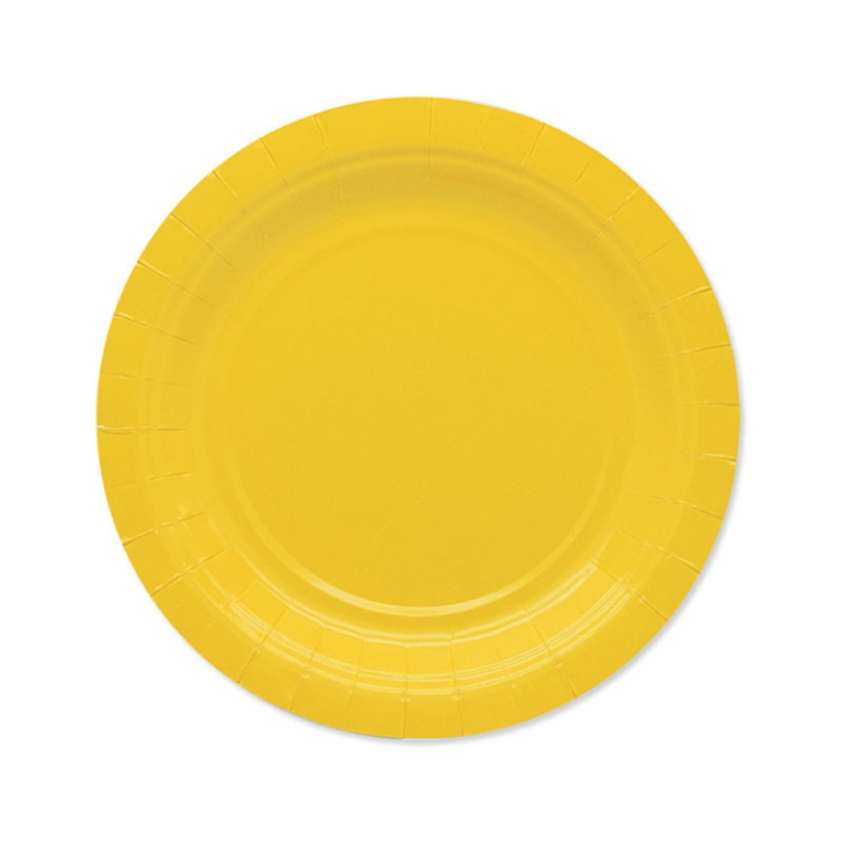PIATTI 25PZ 18CM ECOLOR  GIALLI
