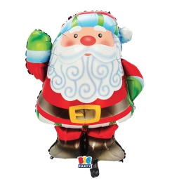 PALLONCINO MYLAR 75X89CM BABBO NATALE
