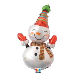 PALLONCINO MYLAR 59X109CM PUPAZZO DI NEVE