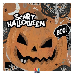 TOVAGLIOLI 33X33CM 20PZ CARTA SCARY HALLOWEEN