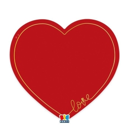 SOTTOPIATTI 4PZ 32CM LOVE GOLD