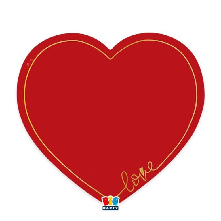 SOTTOPIATTI 4PZ 32CM LOVE GOLD