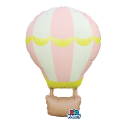 PALLONCINO MYLAR 54X87CM MONGOLFIERA ROSA