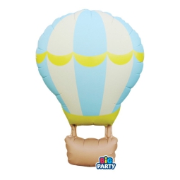 PALLONCINO MYLAR 54X87CM MONGOLFIERA CELESTE