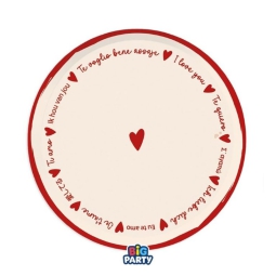 PIATTI 6PZ 24CM WITH LOVE