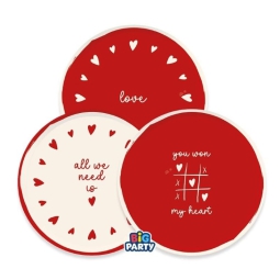 PIATTI 6PZ 18CM WITH LOVE