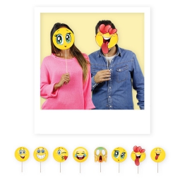 PHOTO BOOTH 8PZ 20CM     EMOTICONS