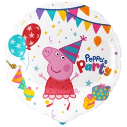 PALLONCINO MYLAR 46CM    TONDO PEPPA PIG