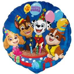 PALLONCINO MYLAR 46CM    TONDO PAW PATROL