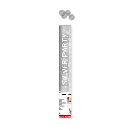 TUBO 40CM SPARACORIANDOLI ARGENTO METAL