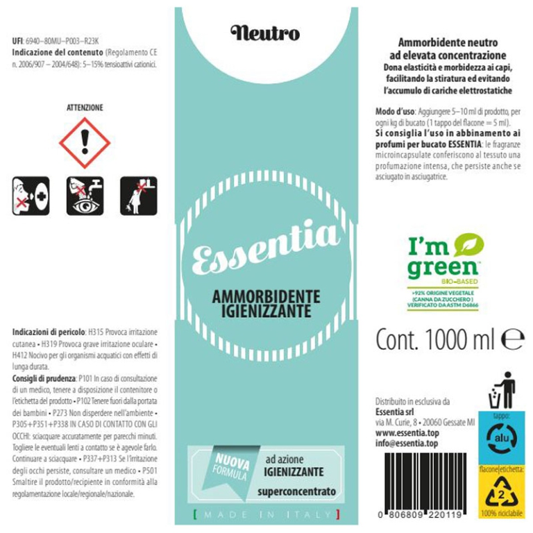 AMMORBIDENTE NEUTRO 1L   AD AZIONE IGIENIZZANTE 5