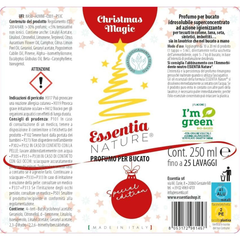PROFUMO PER BUCATO 250ML CHRISTMAS MAGIC 2