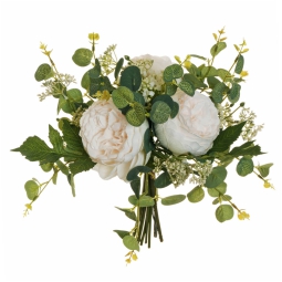 FIORE BOUQUET ROSE H33CM BIANCO