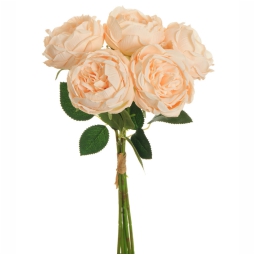 BOUQUET ROSE H38CM       SALMONE CHIARO
